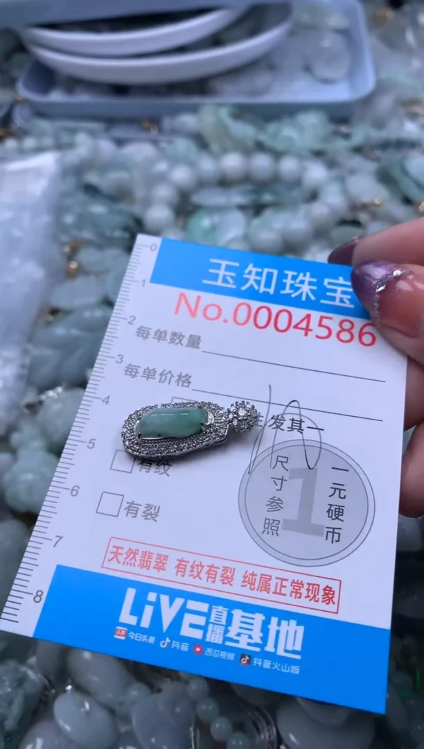 翡翠未镶嵌吊坠(不含链)4586