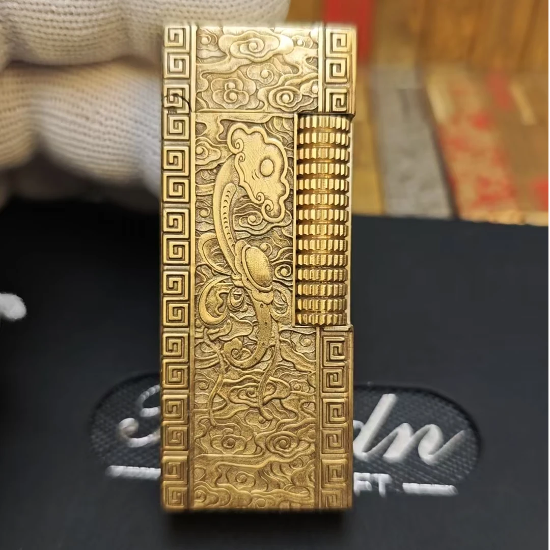 奥罗拉战神如意雕刻打火机浮雕工艺复古设计煤油打火机