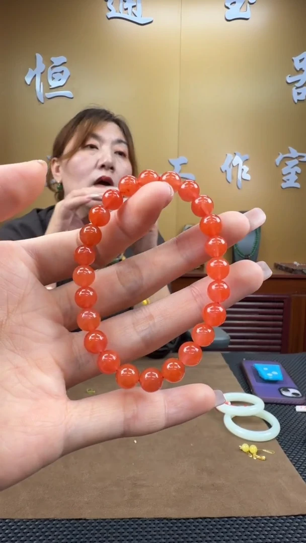 未镶嵌颈饰玛瑙/玉髓手串7-8mm