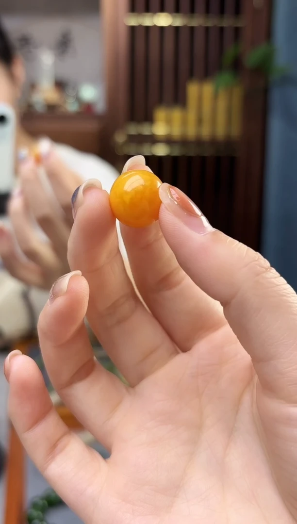 裸石蜜蜡未镶嵌蜜蜡单珠配饰HS