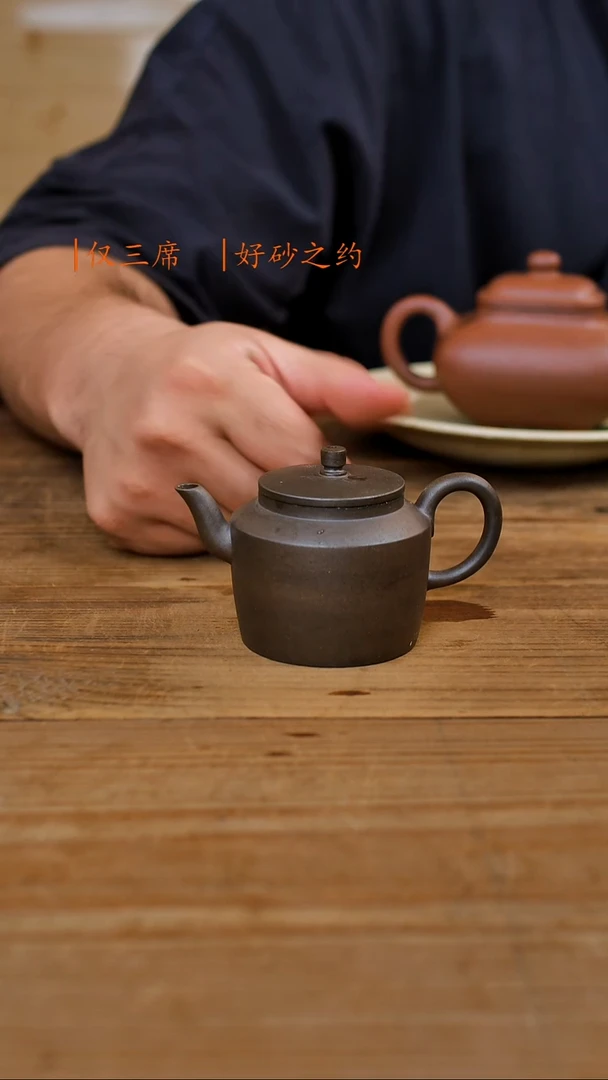 茶壶紫砂梅和柳折肩水平100cc