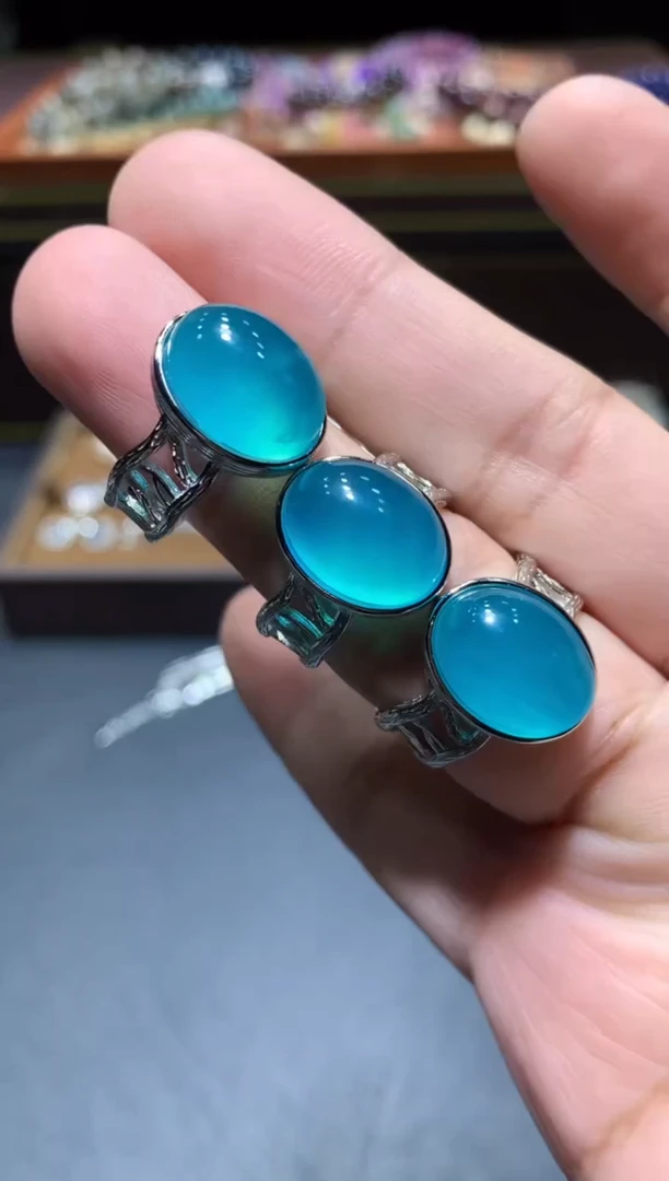 【闪购商品】天河石戒指未镶嵌G35【多样性发其一】