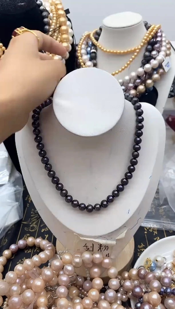 淡水珍珠钛钢颈饰163