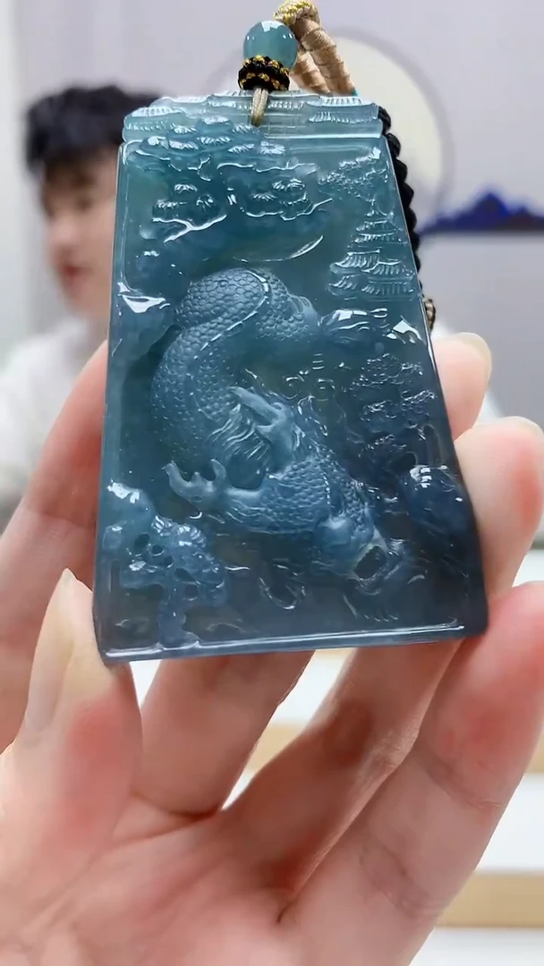 未镶嵌定制翡翠5060zm-毛货挂件235