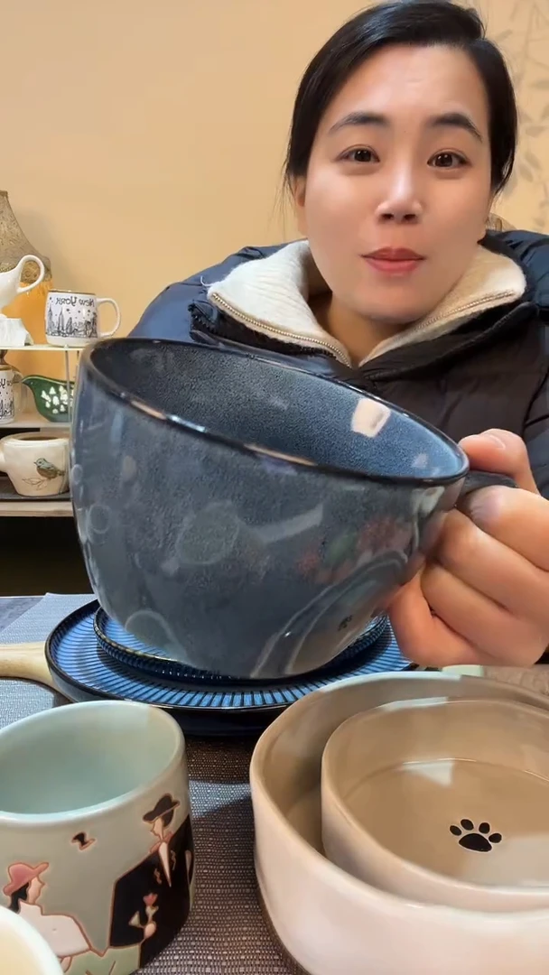 【闪购商品】瓷片早餐杯 微瑕介意勿拍