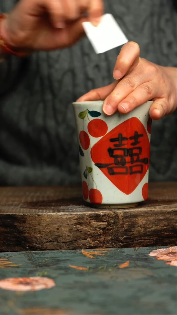 【闪购商品】杯釉下彩手工手绘同款陶器