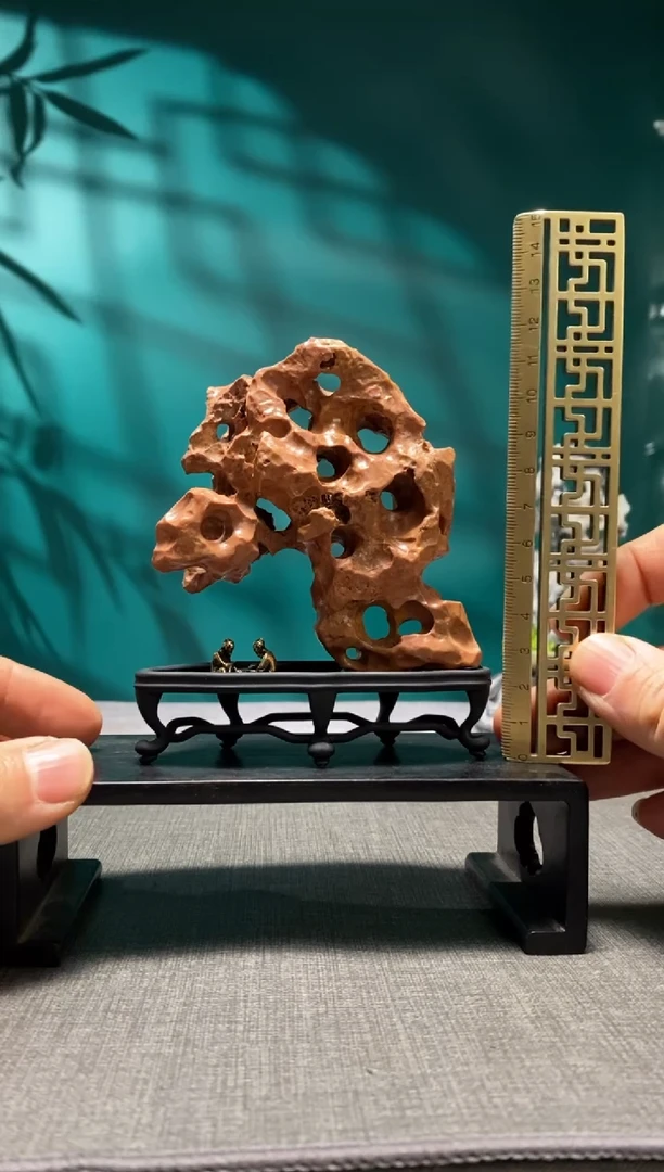 石材红丝石山子