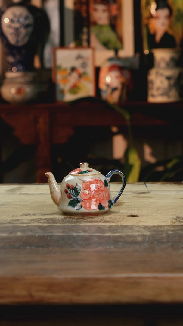 【闪购商品】瓷片景德镇纯手工釉下彩精品花瓶