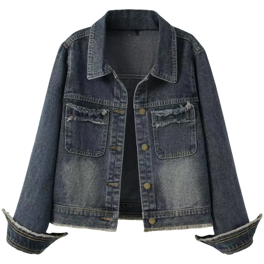 2号链接男女同款休闲百搭牛仔外套(实物以直播间为准，盲拍不发！)