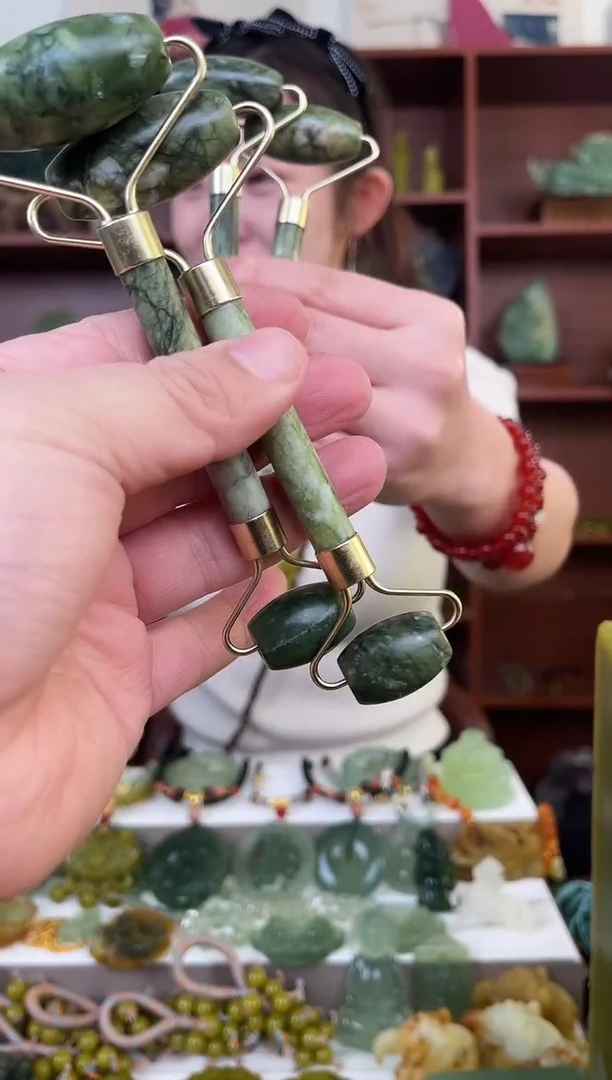 未镶嵌蛇纹石玉颈饰多样性发货拍一发一