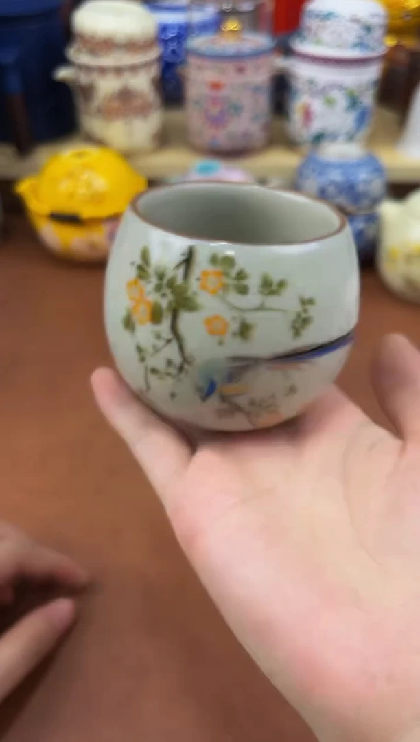 陶瓷茶具摆件旅行套组
