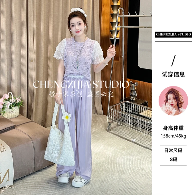 【裴诗婷】橙子·studio 【欧若风】TX00028菱格拼接袖上衣