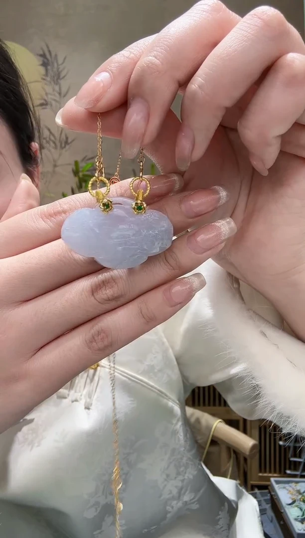 【闪购商品】翡翠耳饰未镶嵌吊坠