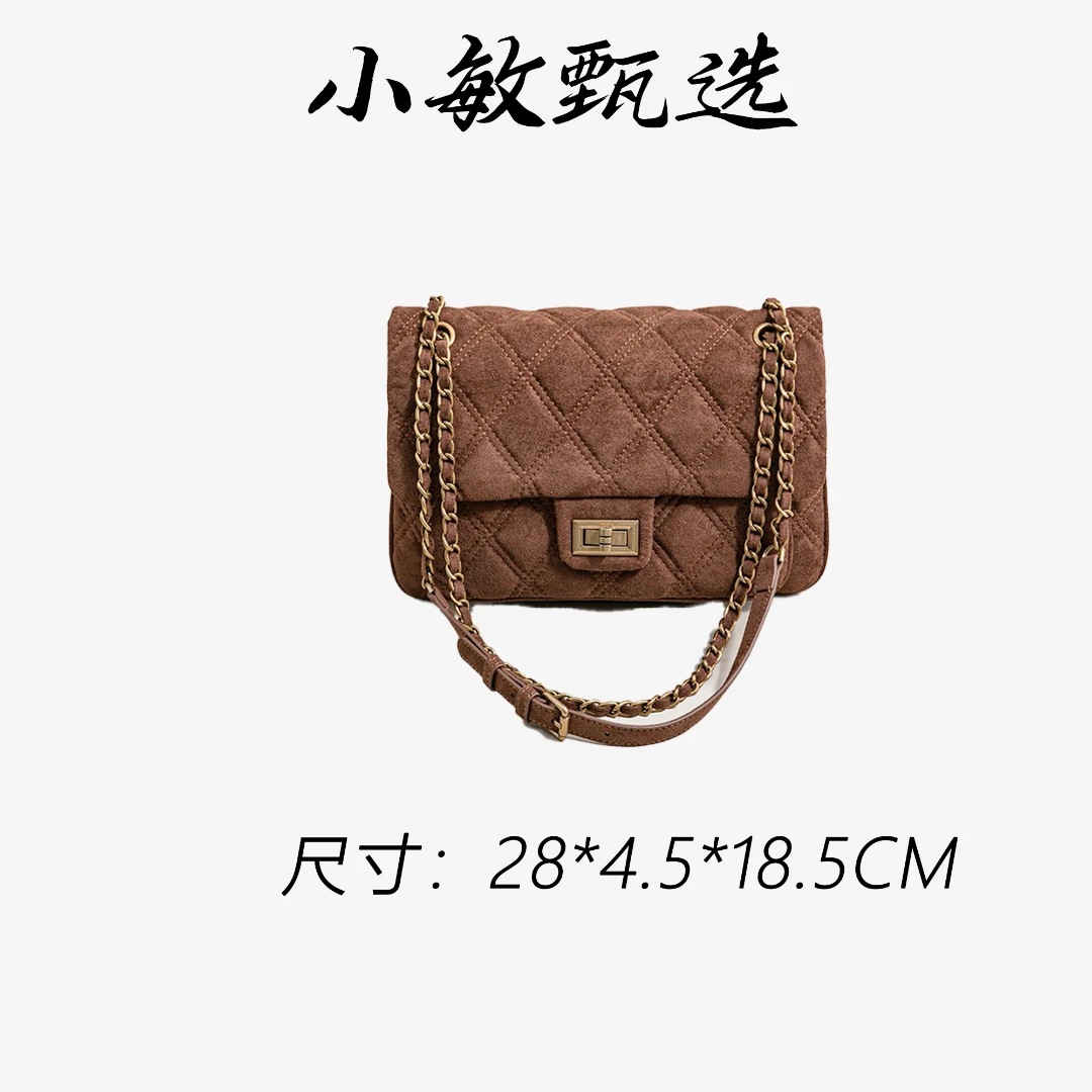 【小敏精选】渠道货SK-92875-焦糖可可简约大气新款女士手提包