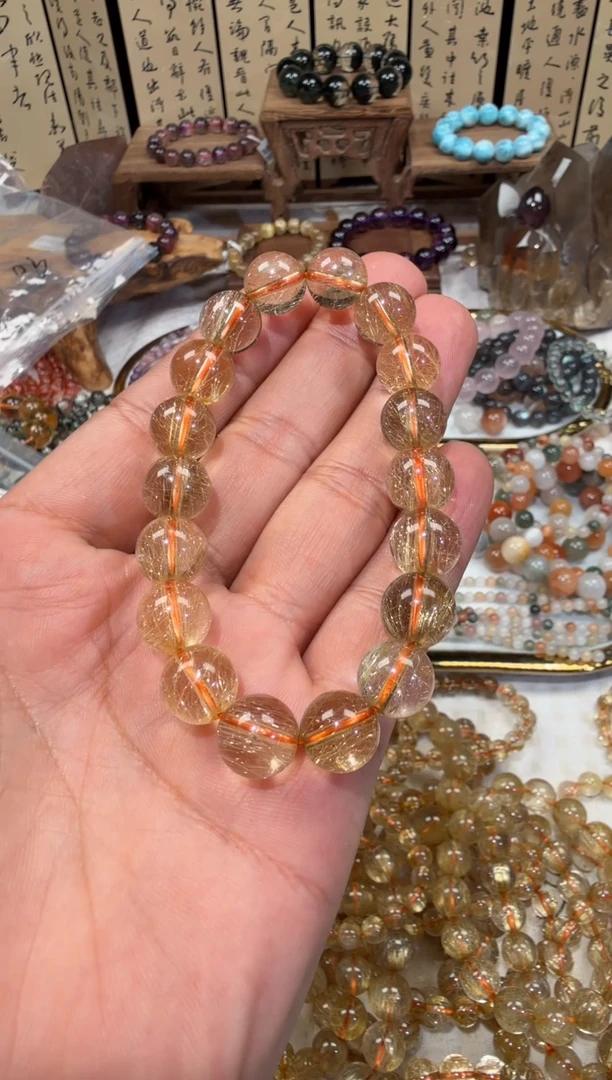 未镶嵌手串水晶芳**姨SJ-20金发晶维纳斯 天然水晶 默认微瑕