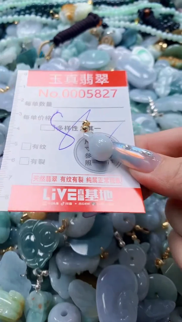 翡翠未镶嵌吊坠(不含链)5827