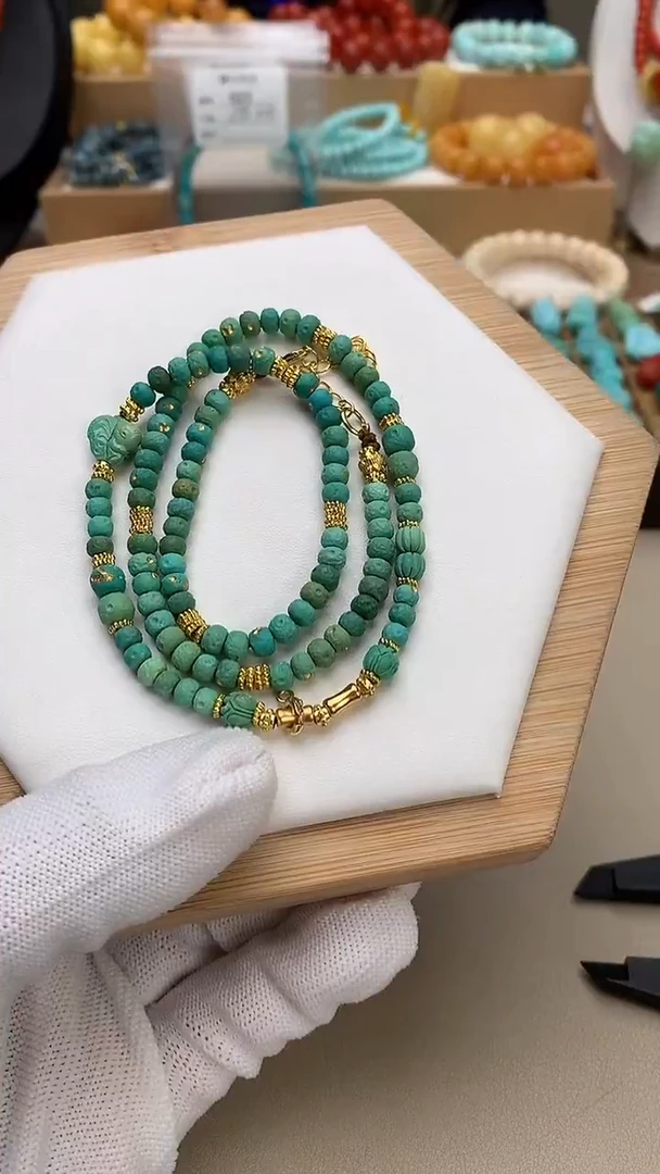 未镶嵌绿松石珠宝半成品26