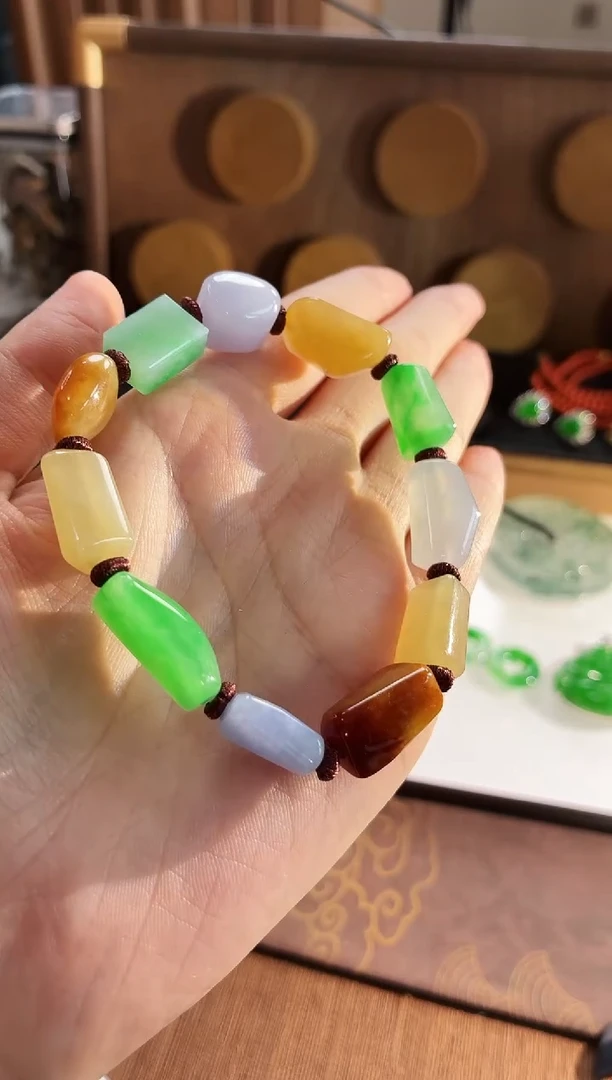 未镶嵌手链翡翠手串