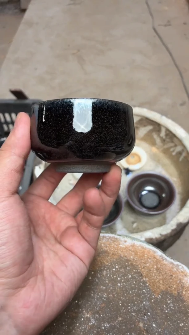 茶盏真柴烧建盏换点柴火