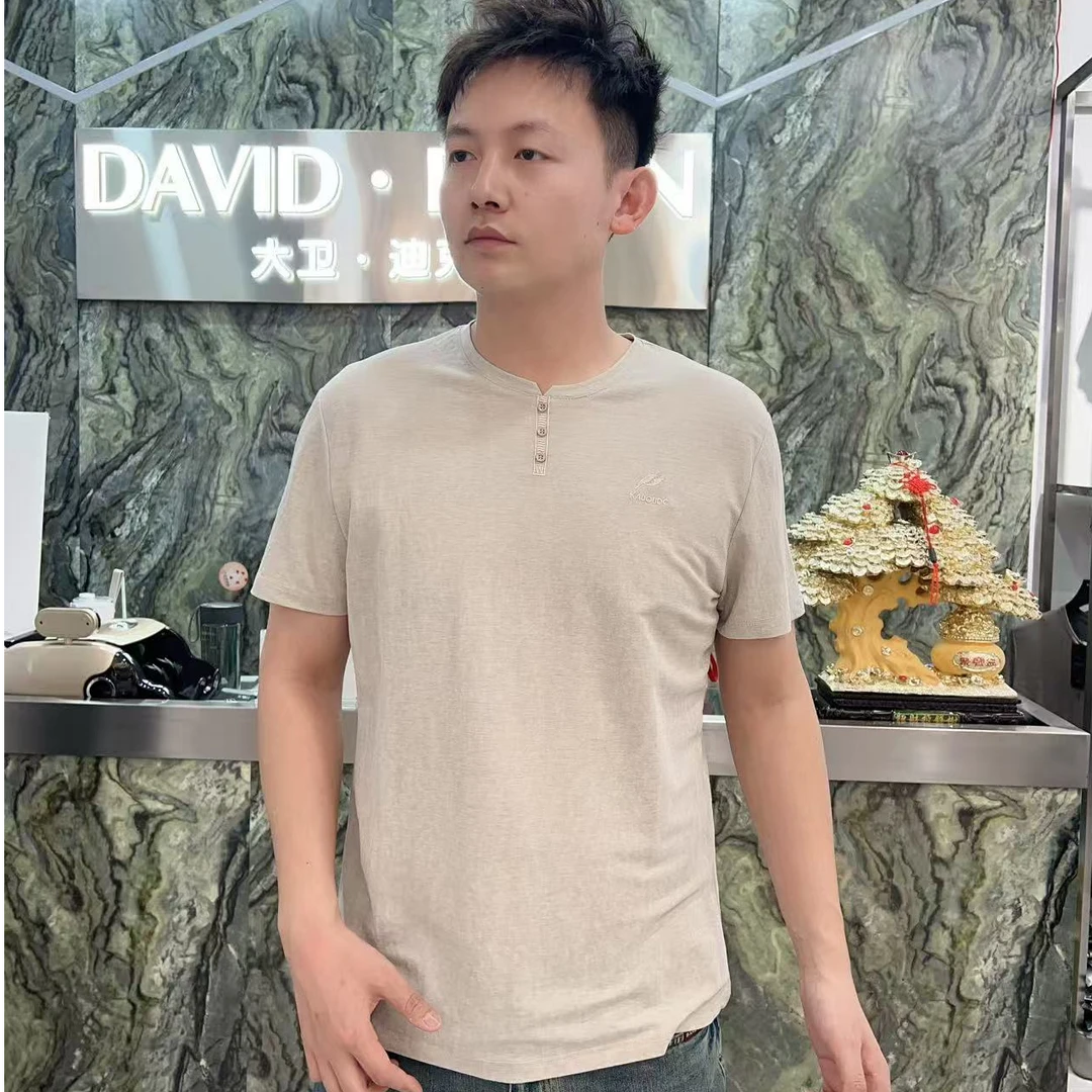 麻感亨利领短袖9905（尺码偏小）