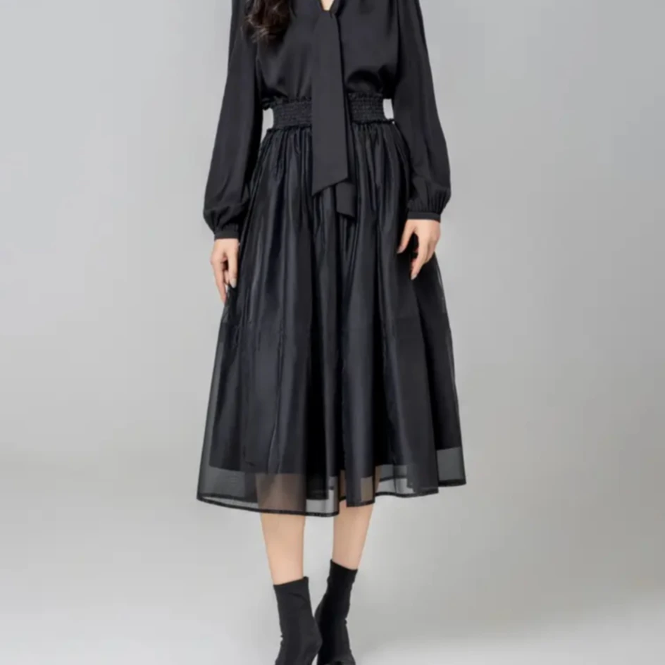 AMASS/阿玛施新款甜美气质时尚百搭复古千金半裙纱裙5200483