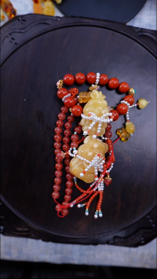 琥珀项链未镶嵌多样性发货一一一