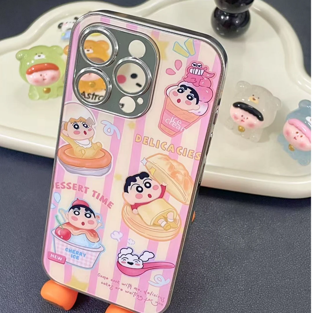 玻璃壳  高级感手机壳适用苹果16promax可爱15创意14高级感