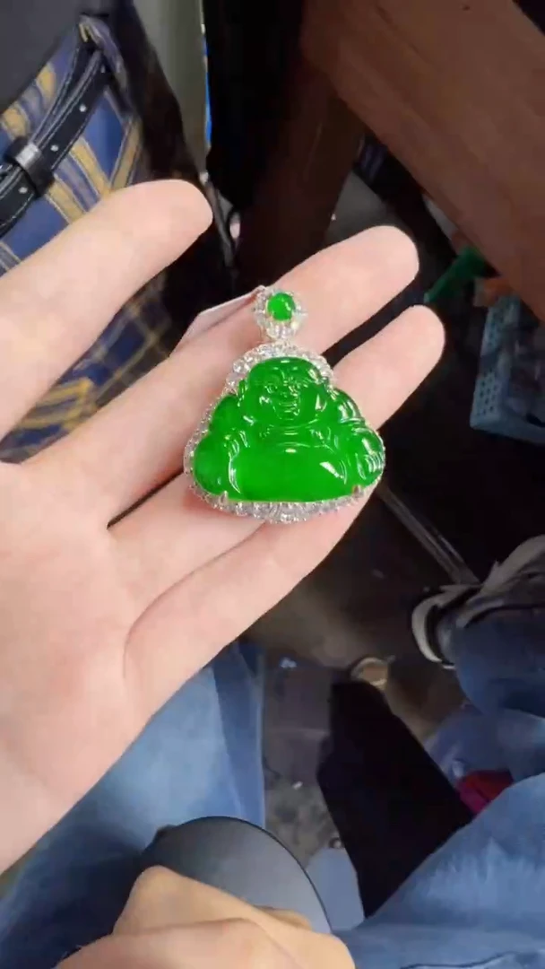 未镶嵌定制翡翠翡翠A货有轻微色差属于正常现象，佛公多样性发货1