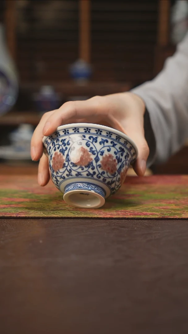 杯景德镇陶瓷杯碗柴烧多人C24