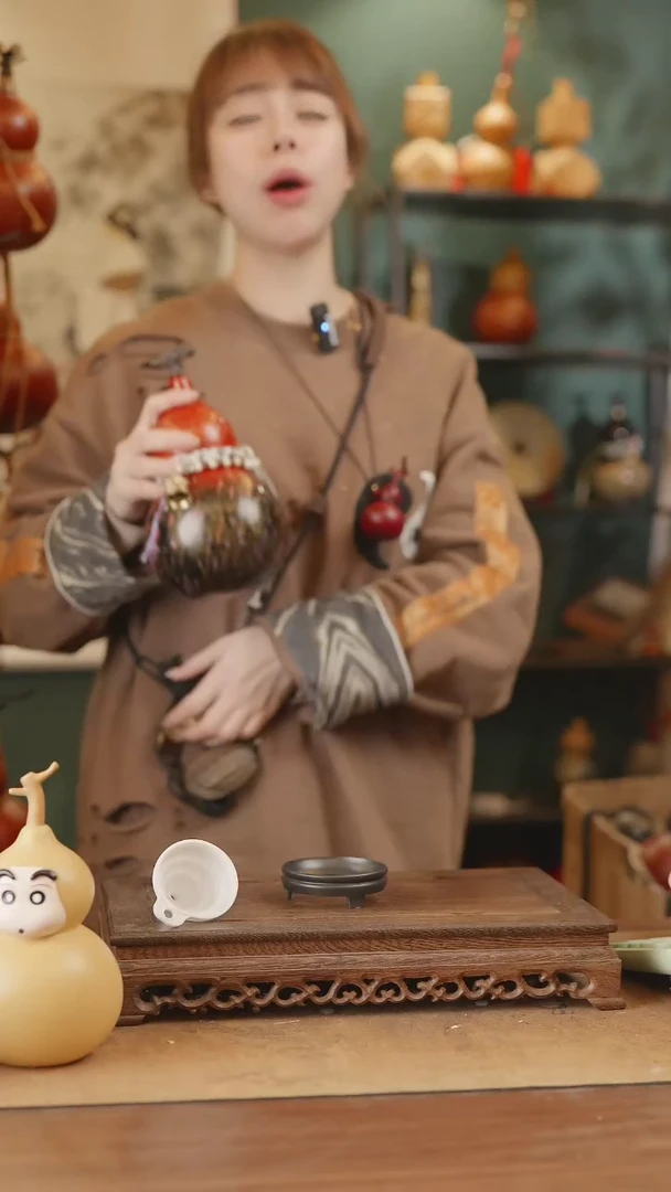 【闪购商品】130号精品天然大漆工艺防渗内胆酒葫芦~