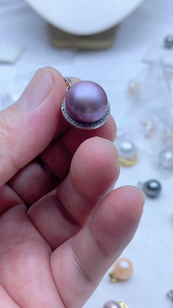 淡水珍珠未镶嵌吊坠(不含链)成*13.5