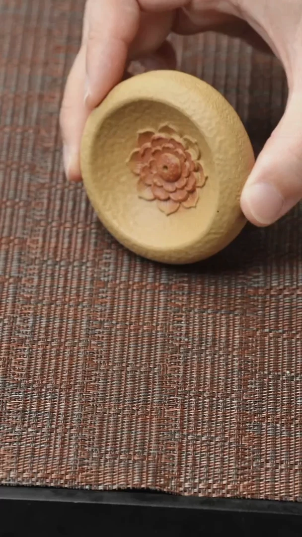 茶壶紫砂茶宠—莲花香插