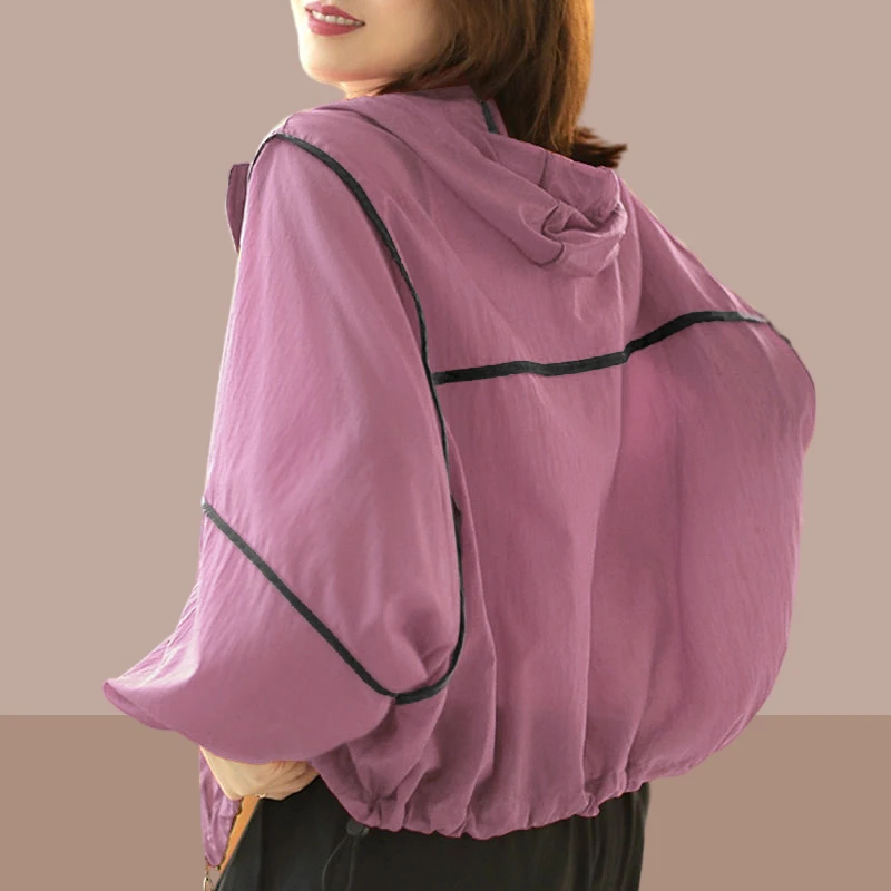 大码防晒衣女爆款2025夏季新款宽松显瘦洋气短外套户外薄款外衣潮