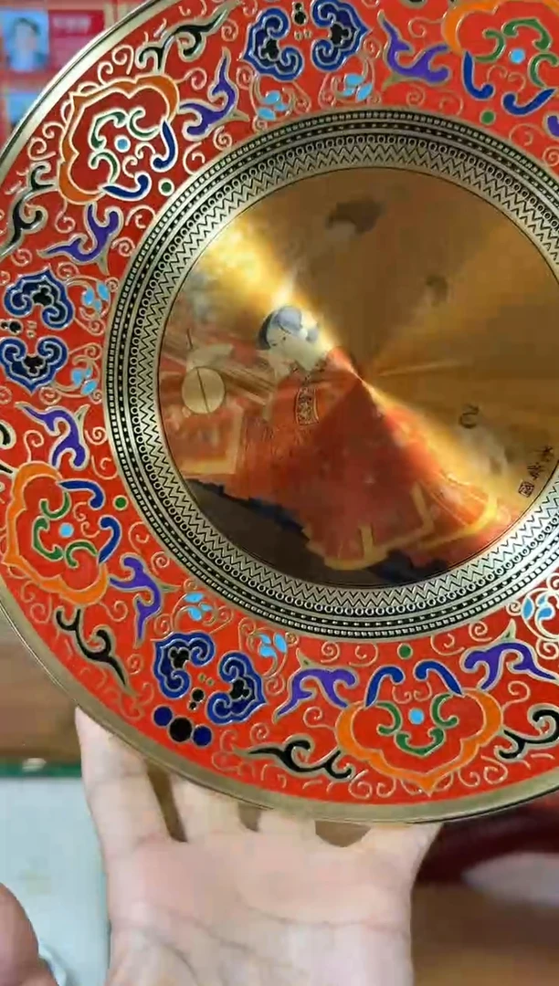 炳山艺术--崔景哲铜盘人物