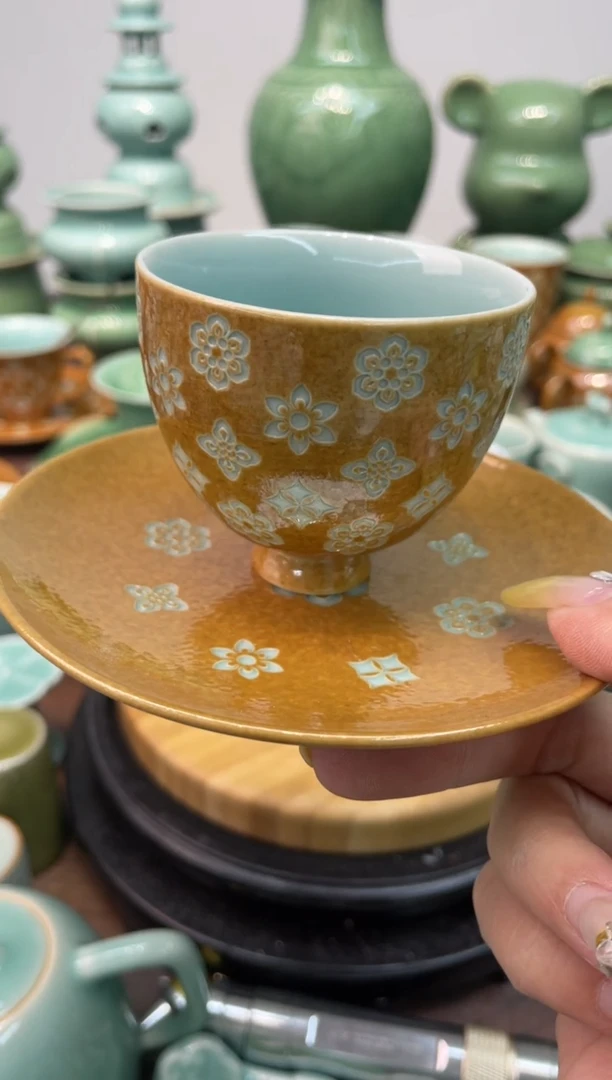 1杯1托  慧仙青瓷 龙泉青瓷大促