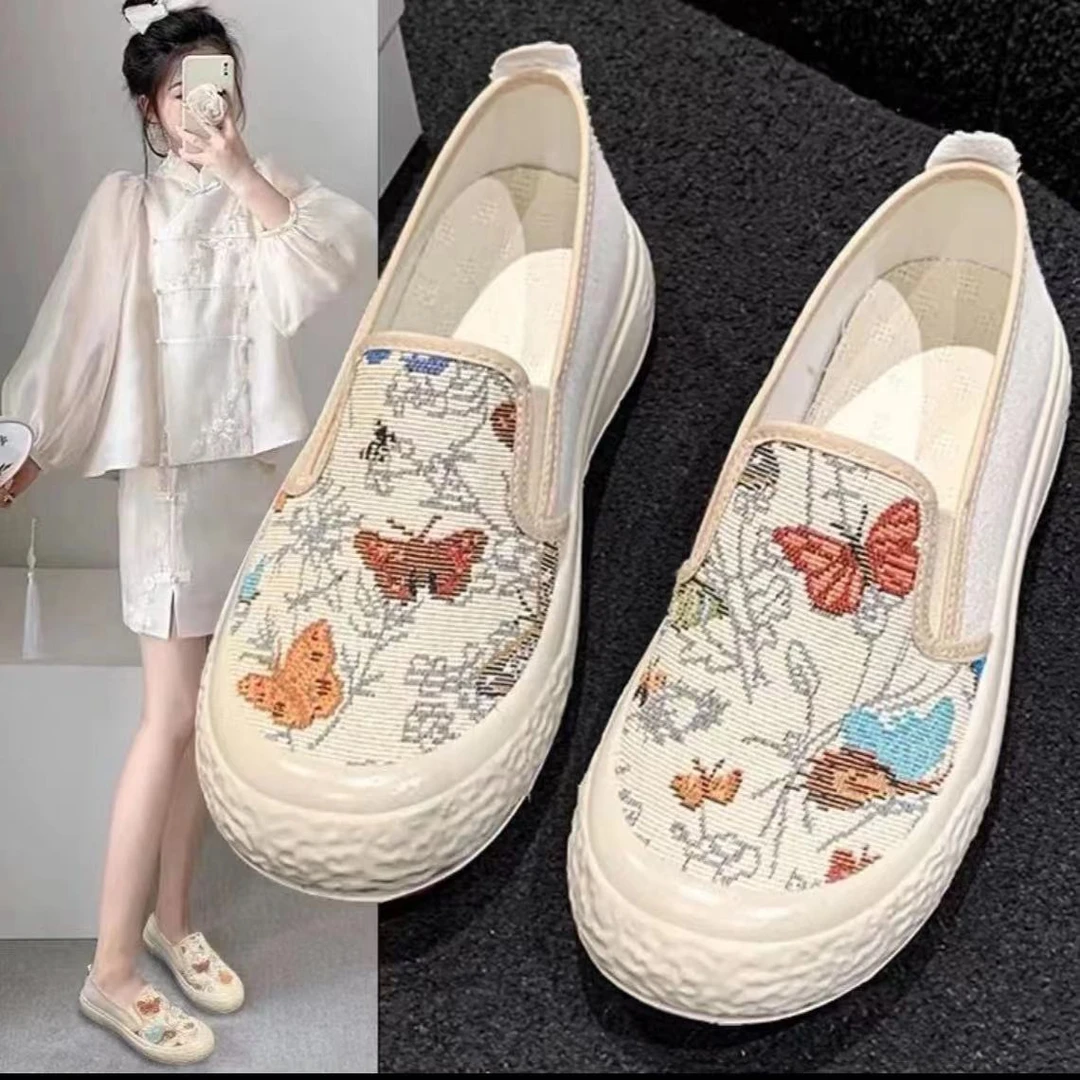 2025新款老北京布鞋女鞋单鞋民族风时尚百搭夏季软底舒适