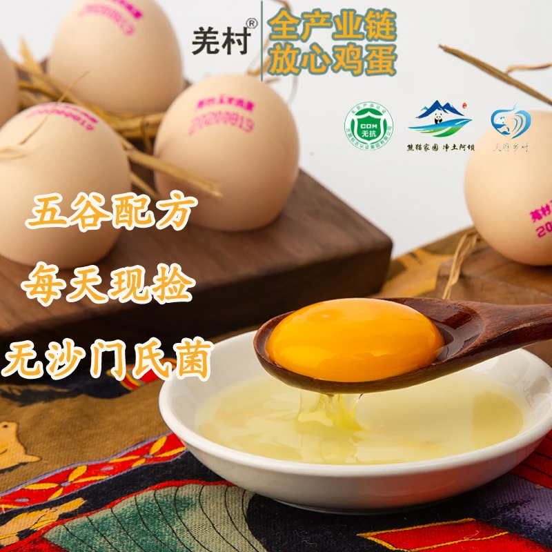 川西高原无抗新鲜生食鸡蛋农家营养丰富正品无菌蛋自产自销大号