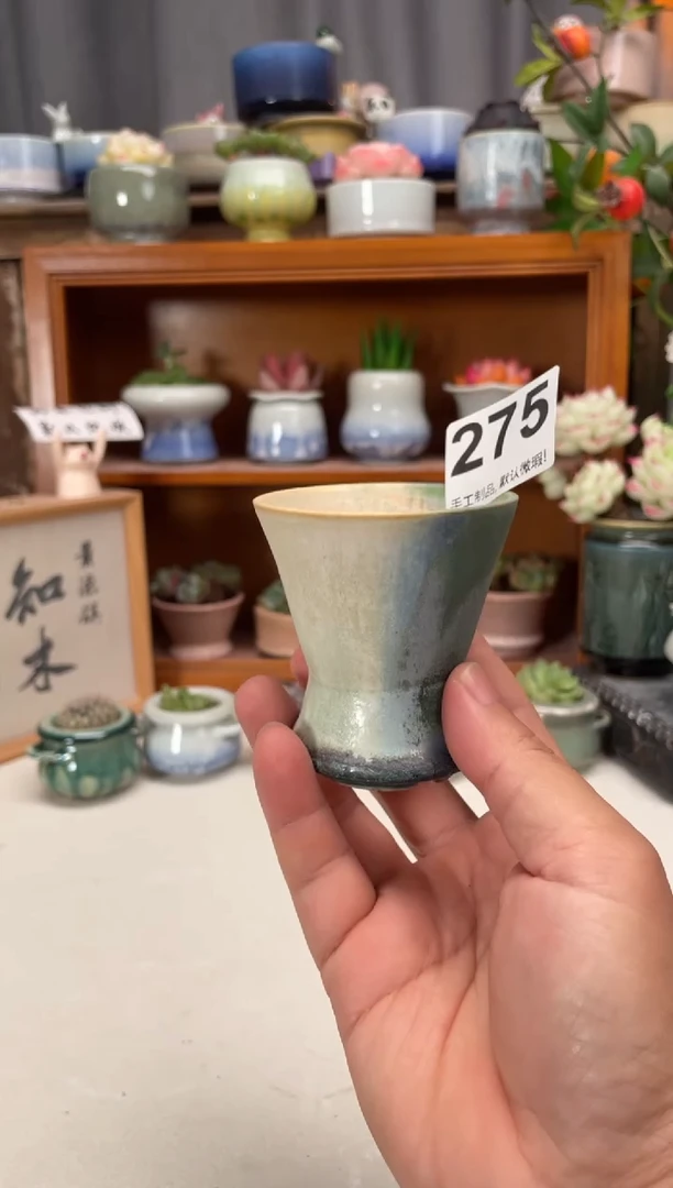 瓷片275知木小芳花盆