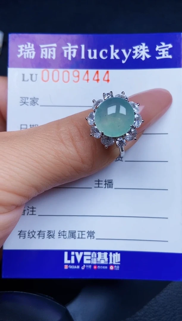 翡翠银S925镶嵌颈饰9444