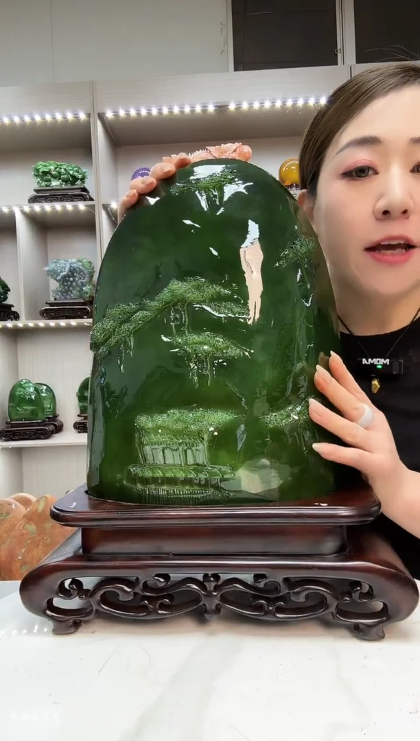 石材天然石材家居摆件办公室客厅玄关高档摆件