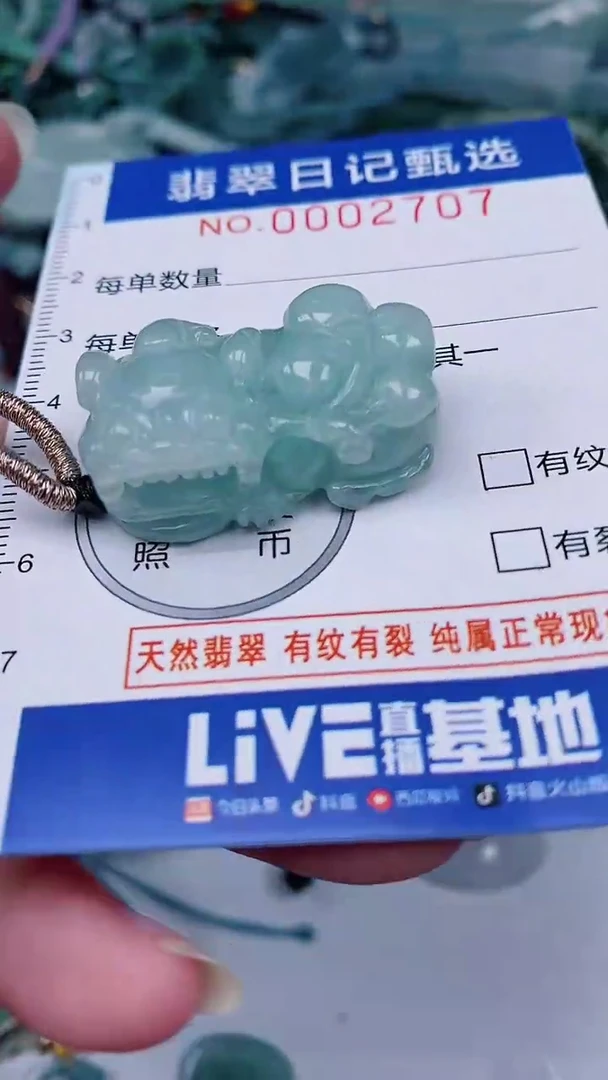 翡翠未镶嵌颈饰00002707