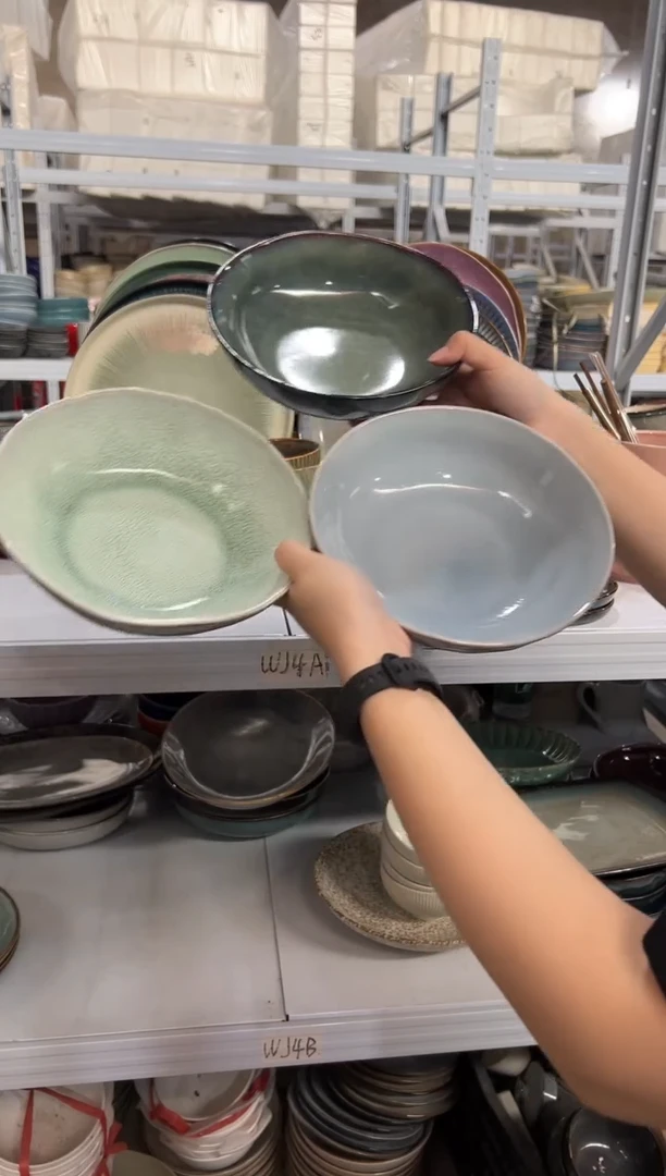 陶瓷外贸尾货瑕疵满20包邮X3 菜碗组合