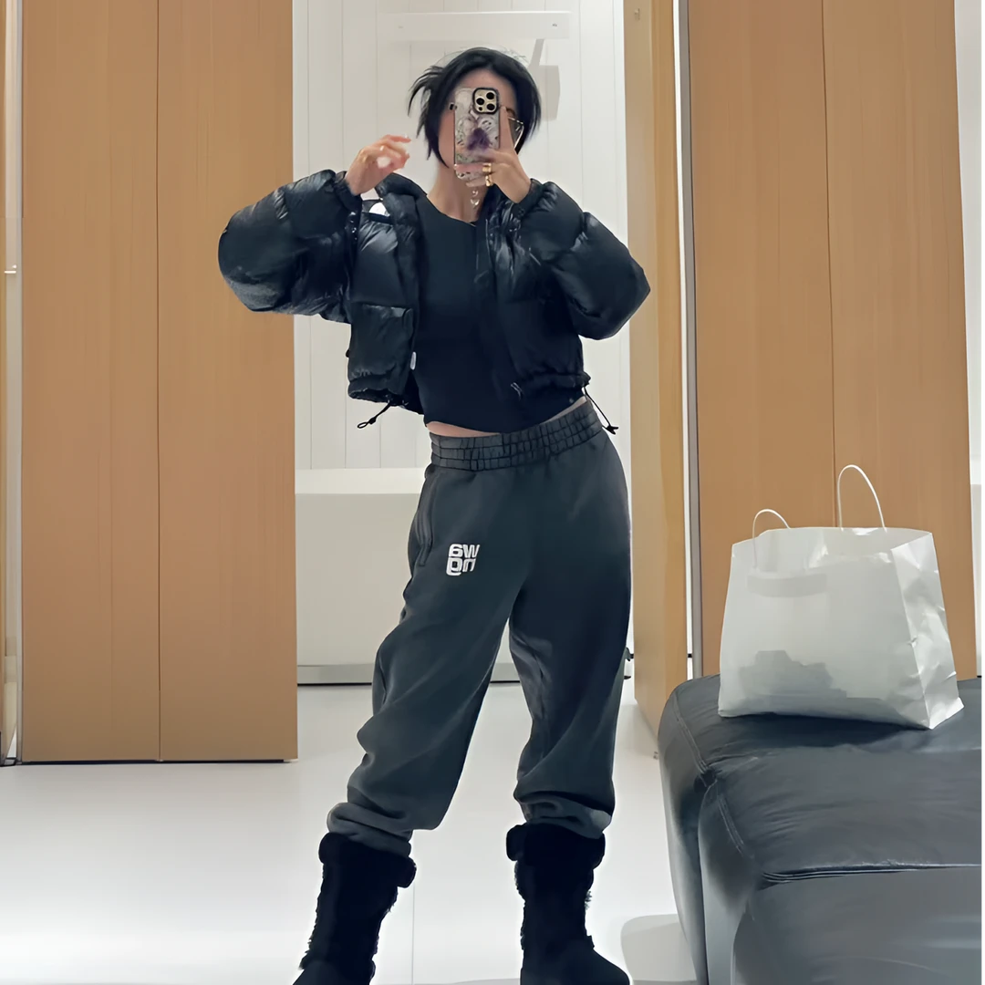 99新 Alexander McQueen/亚历山大·麦昆 灰色 运动裤 XXS码 A6224