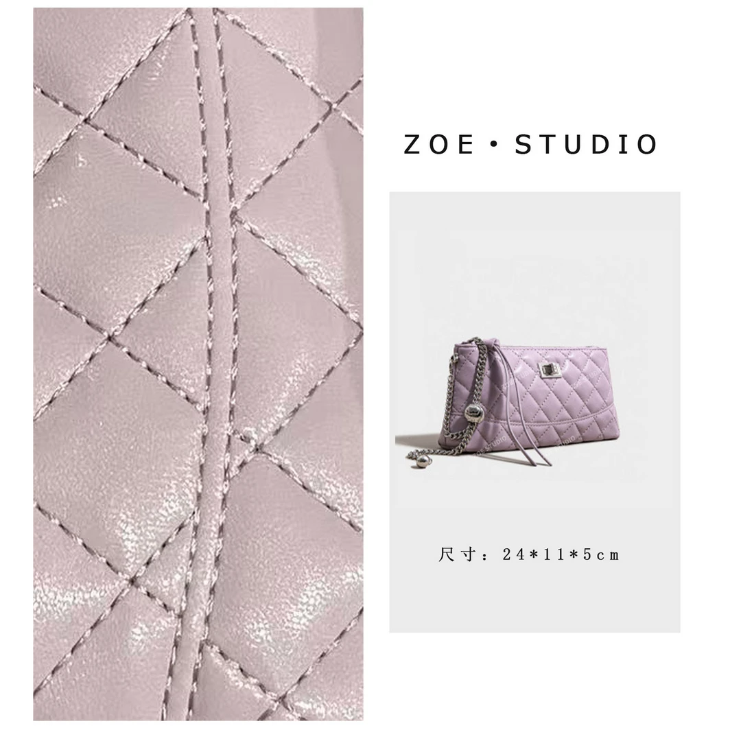 【佐伊甄选】SK-92663-薰衣草轻奢女士时尚百搭单肩小众腋下斜挎包