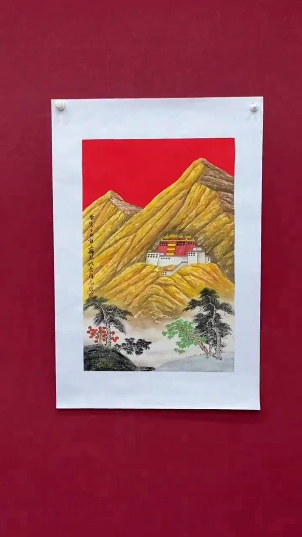 国画国画绘画山水花鸟