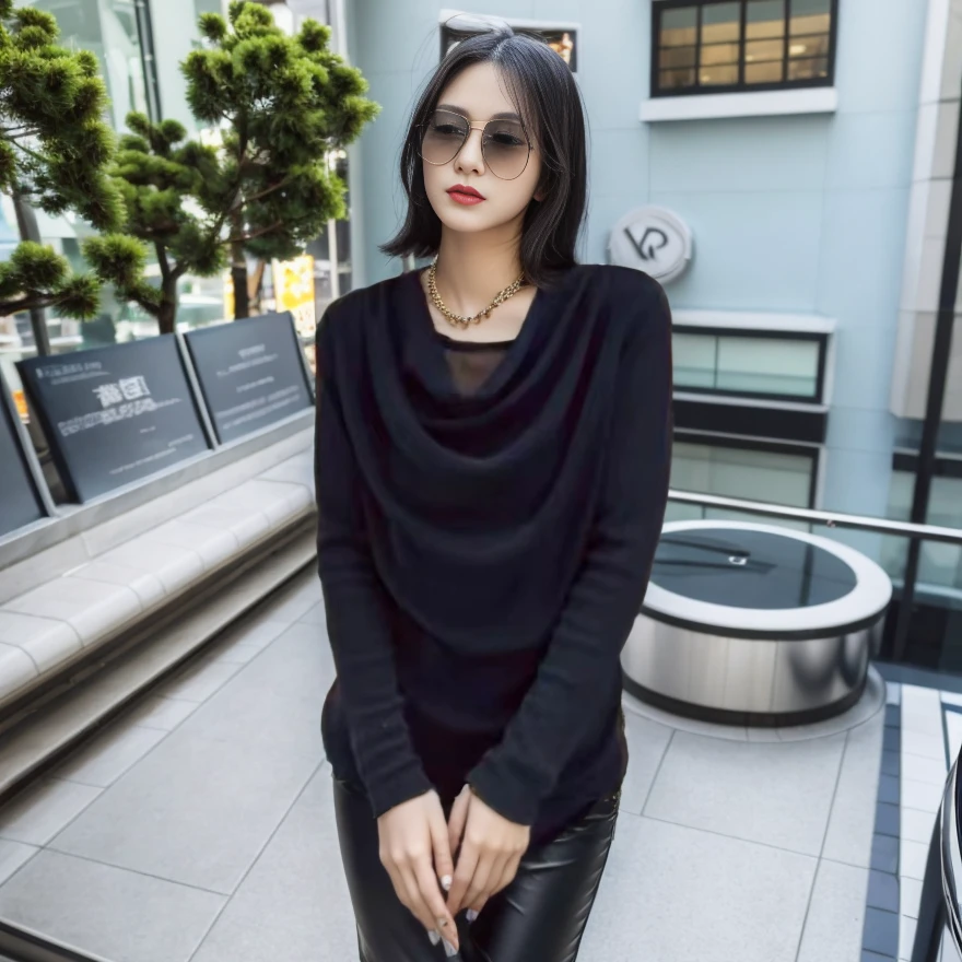 堆堆领洋气显瘦网纱弹力打底衫时尚女秋冬季新款长袖T恤百搭上衣