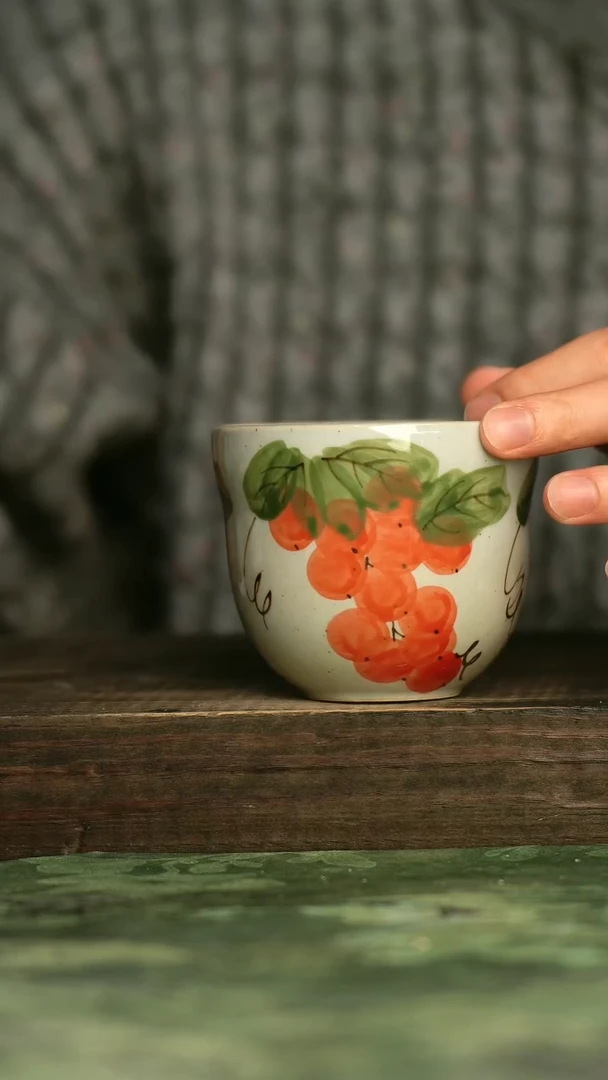 陶瓷青诗集手工手绘瓷器