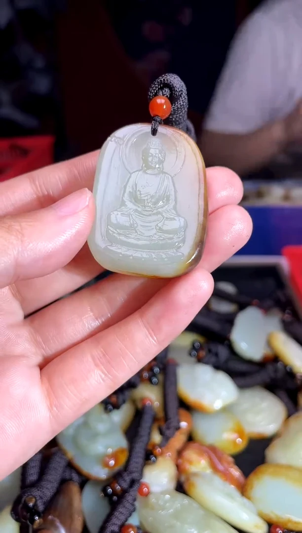 和田玉未镶嵌挂件1