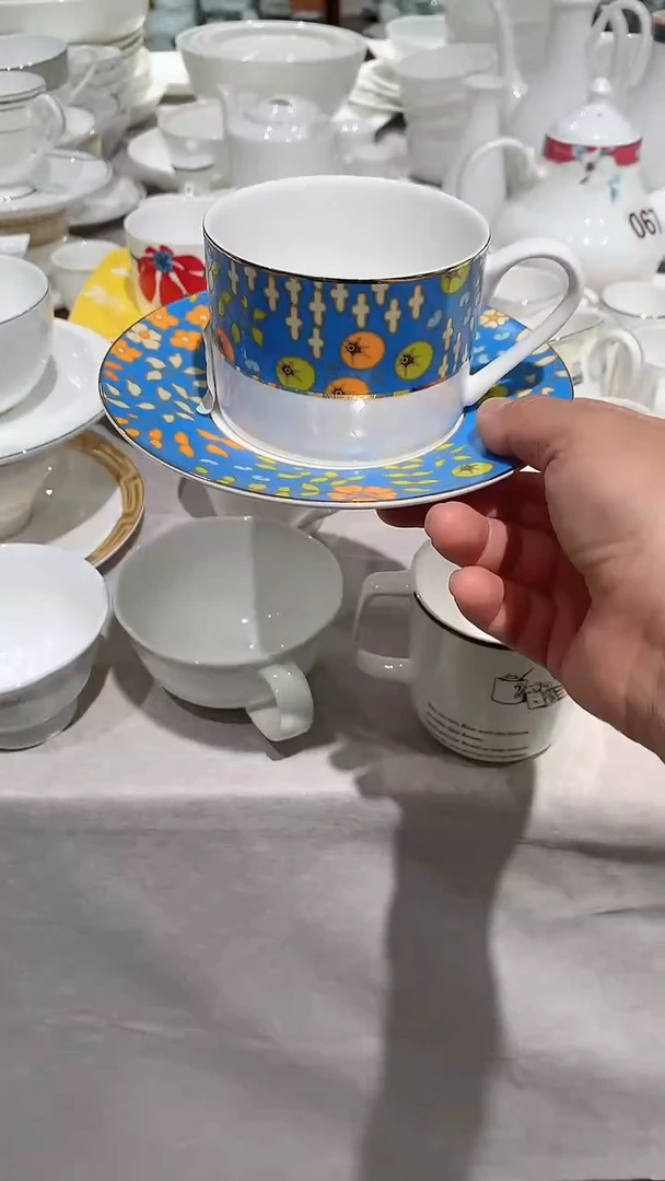 咖啡杯1个隆达骨质瓷