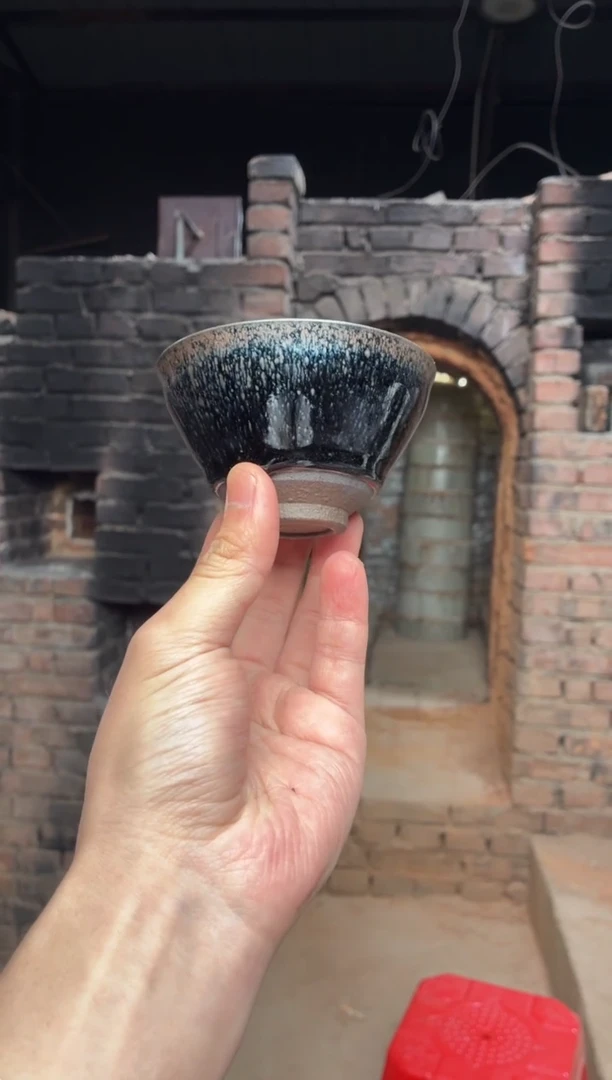 茶盏真柴烧建盏换点柴火